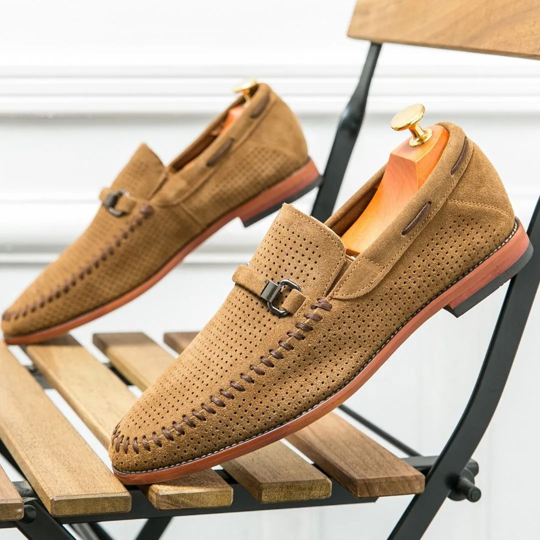 Giovanni Suede Loafers Soft Leather Walking Shoes Walk Proud