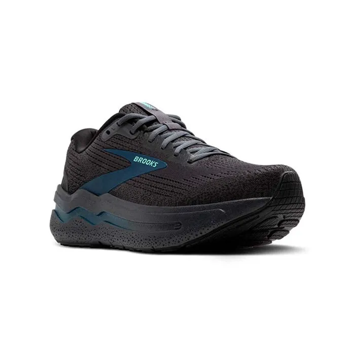 Mens Brooks Running Ghost Max 2 in Ebony/Cockatoo/Blue Sapphire Crisp Detail