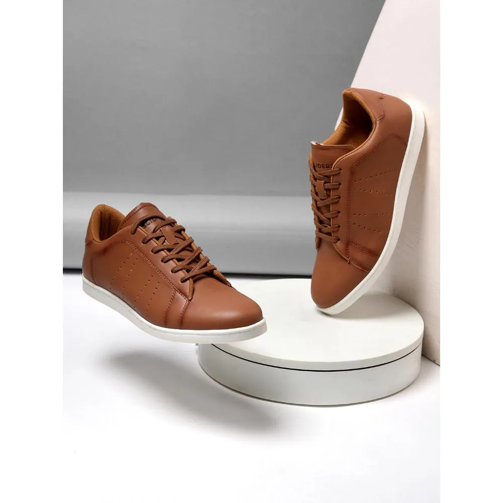 Gliders Casual Tan Lacing Sneakers For Men ANDERSON By Liberty Shock   Absorbing adult use