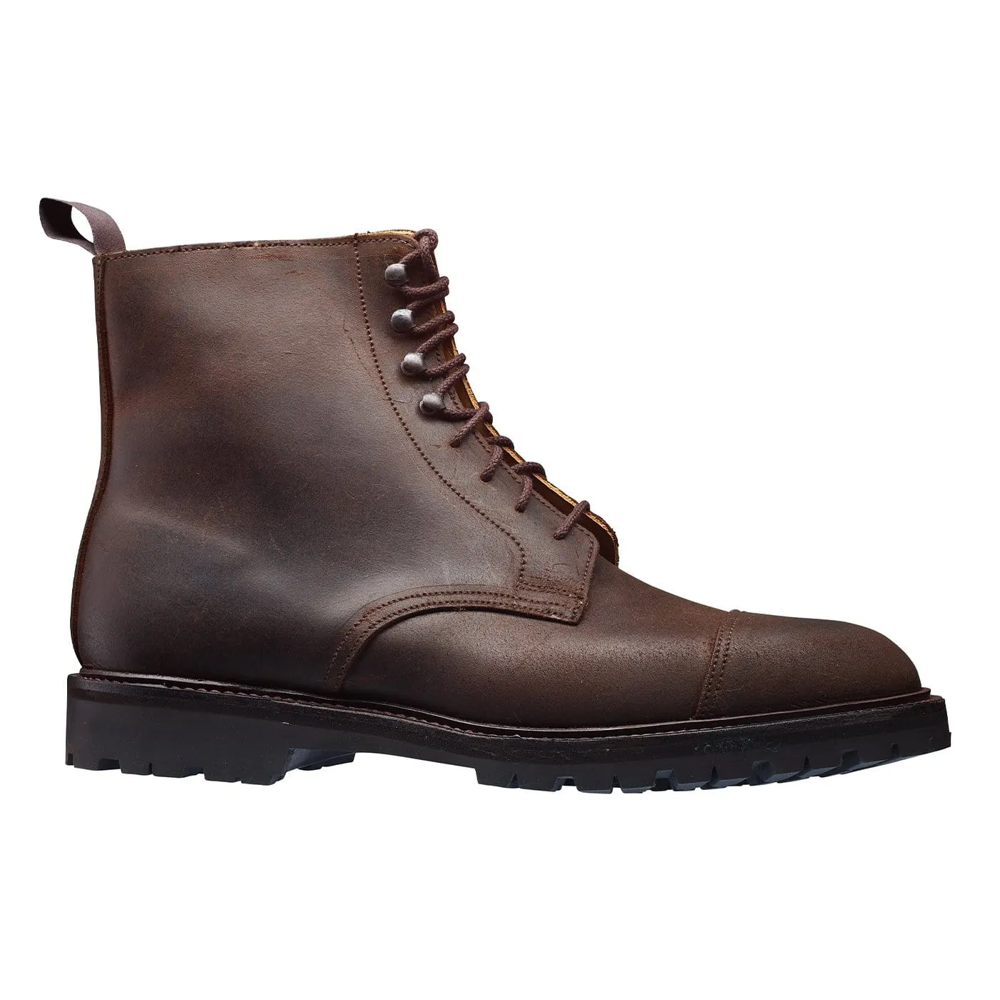 Coniston Dark Brown Rough-Out Suede (Cleated Sole) synthetic leather
