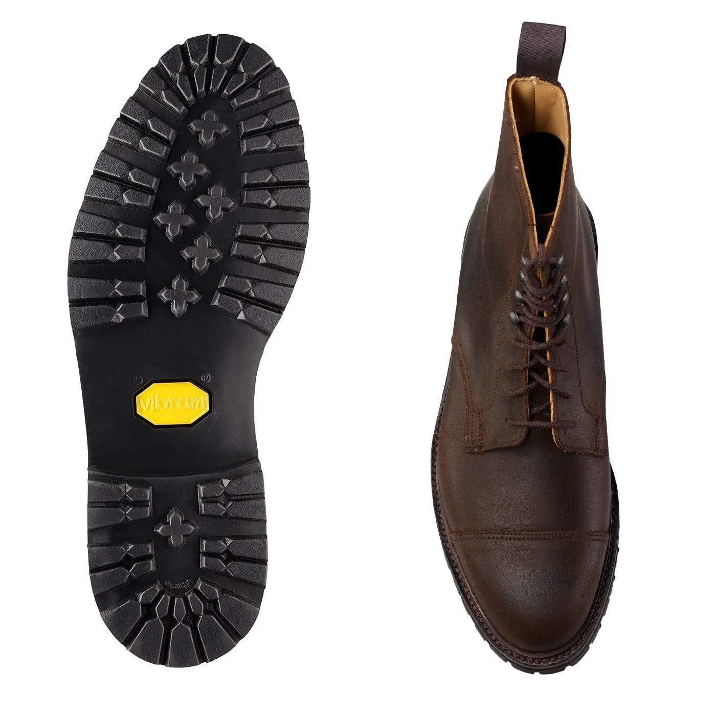 Coniston Dark Brown Rough-Out Suede (Cleated Sole) Chic Walks Work Day