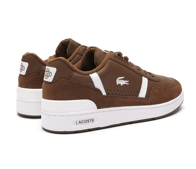Men's Lacoste T-Clip 223 6 (Dark Brown) running shoes for treadmill users