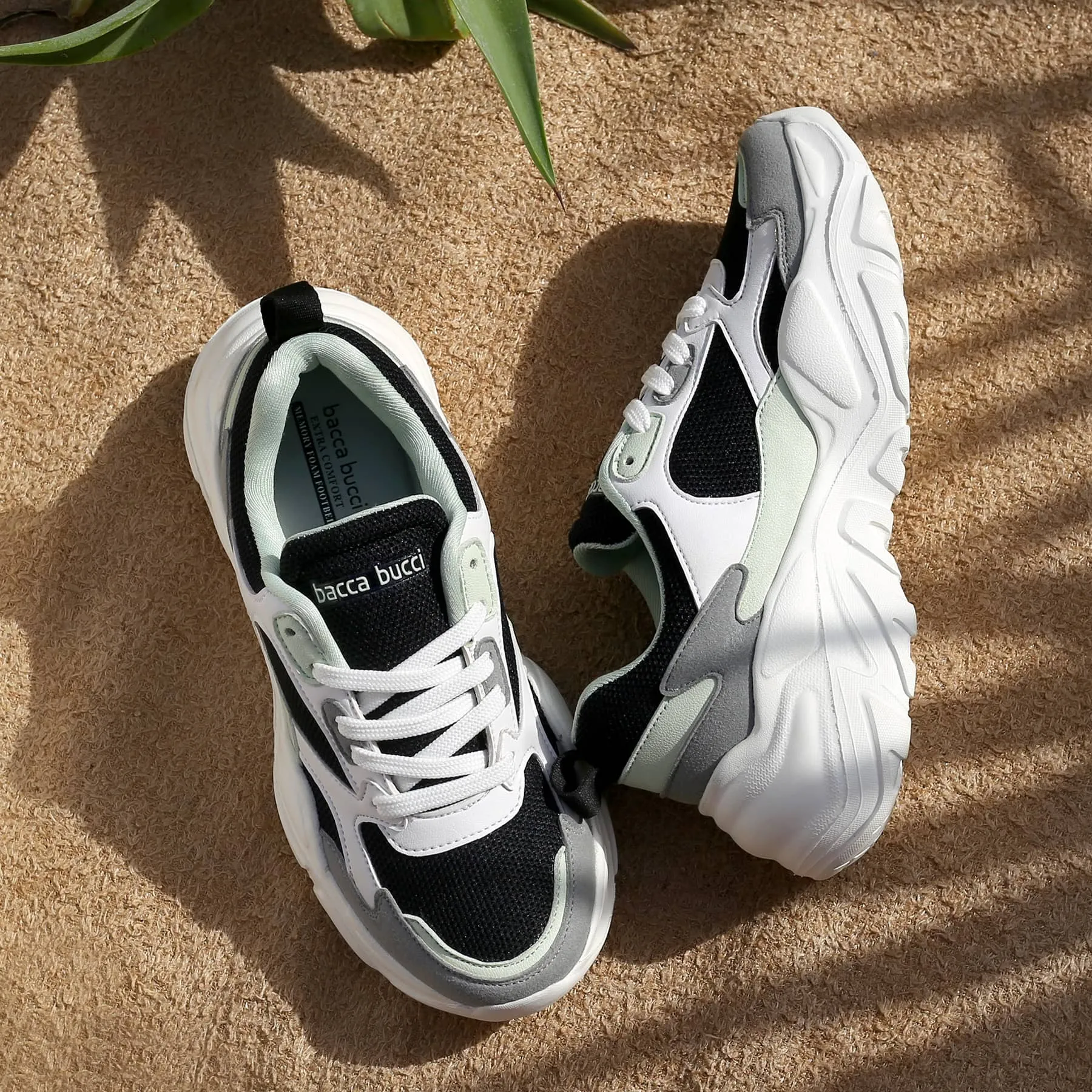 multi - surface shoes Bacca Bucci SPARK Low-top Platform ColorBlock Fashion Sneakers For Women | StreetWear Chunky Sneakers