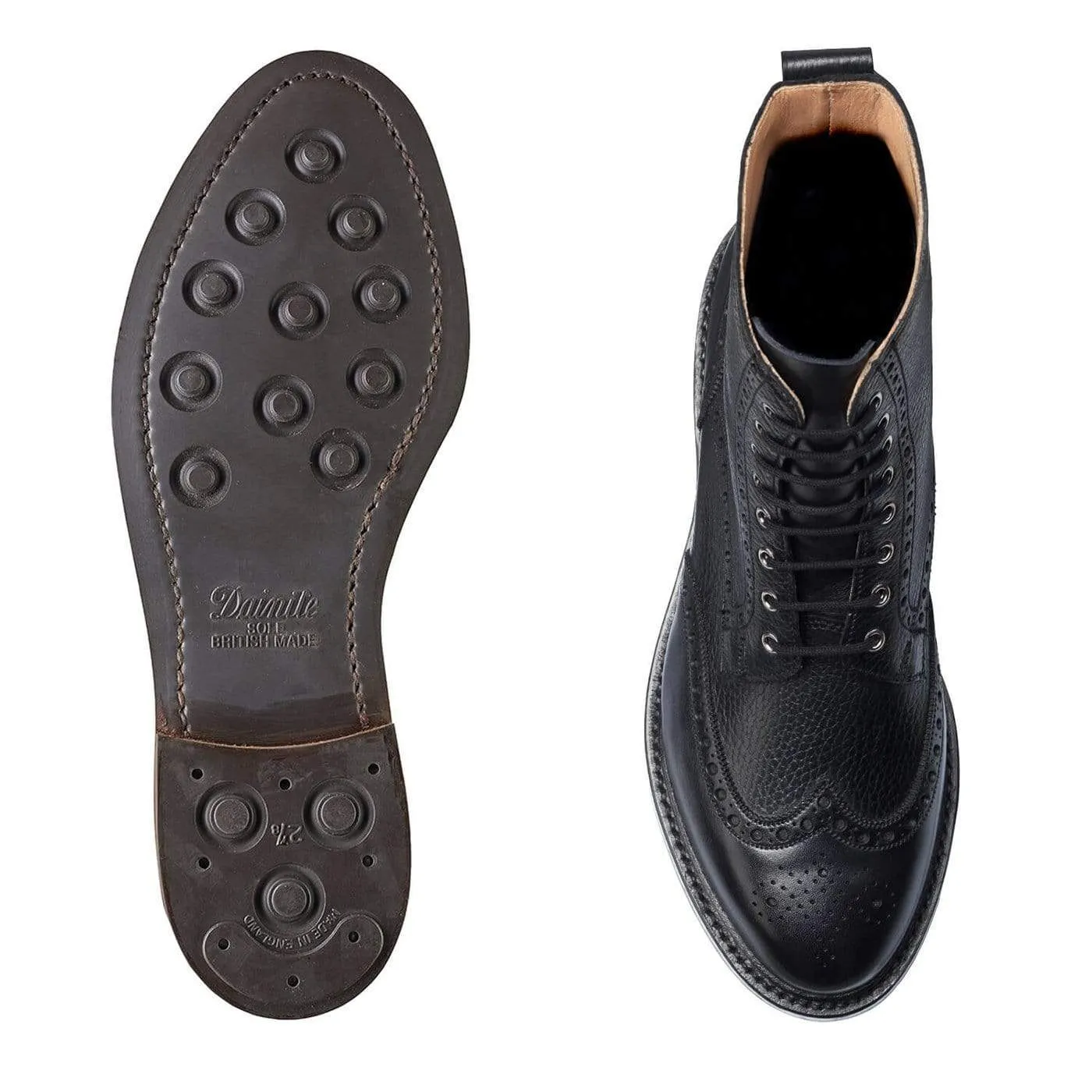 Indoor Use Classic Look Grace Black Wax Calf & Black Country Calf