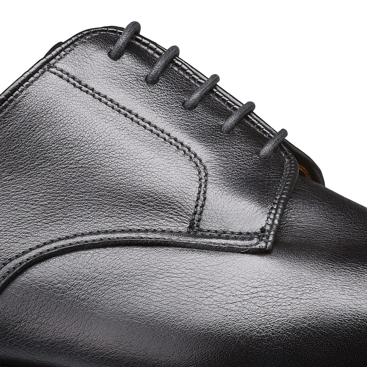 Grasmere Black Milled Calf Modern Office Soft Liner