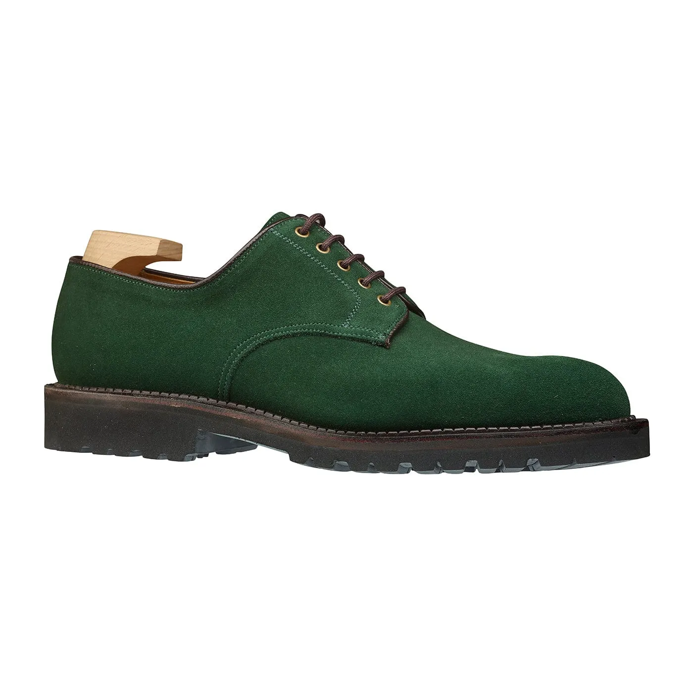 Grasmere Bottle Green Suede Effortless Style Soft Path