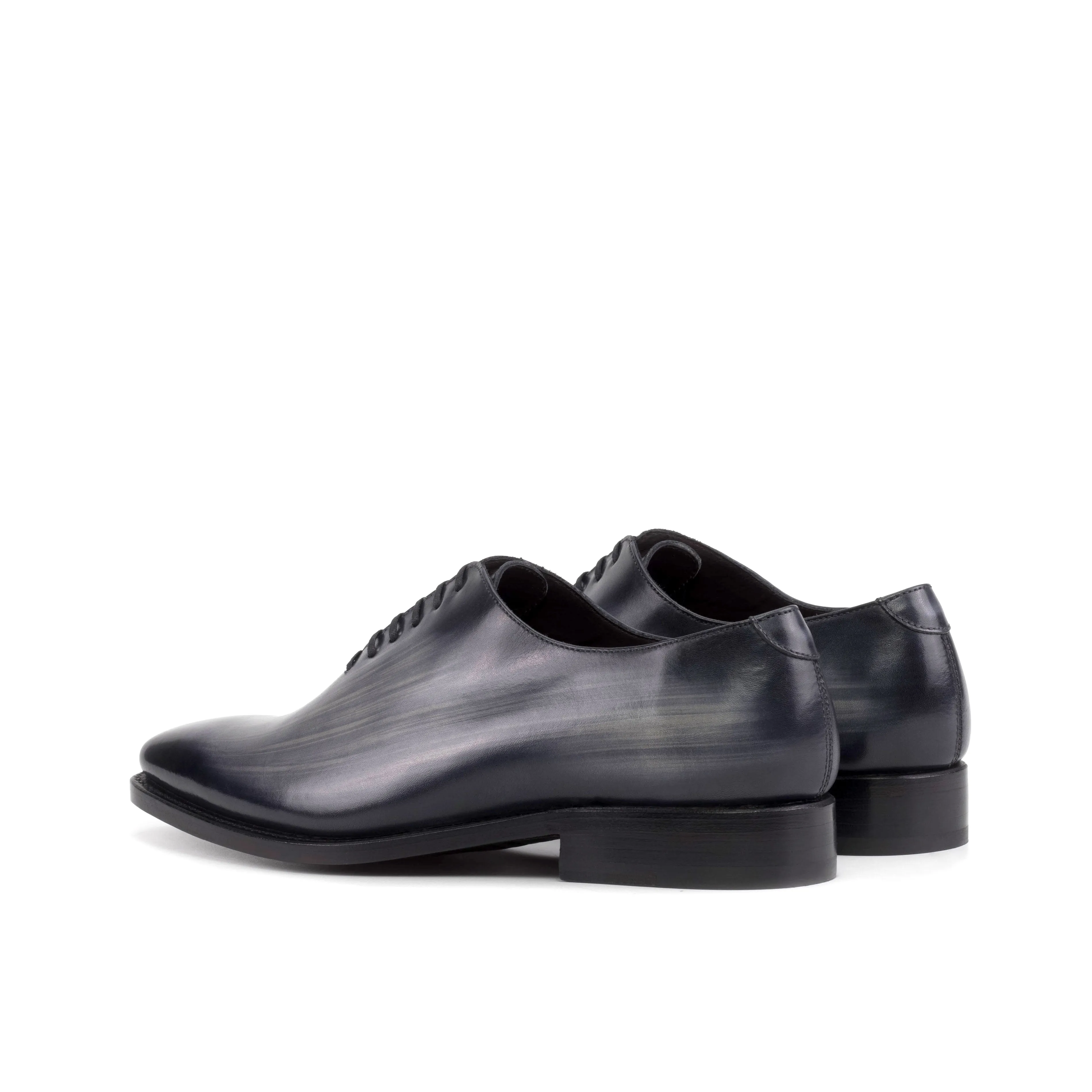 Grey Patina Wholecut Shoes Quick Change