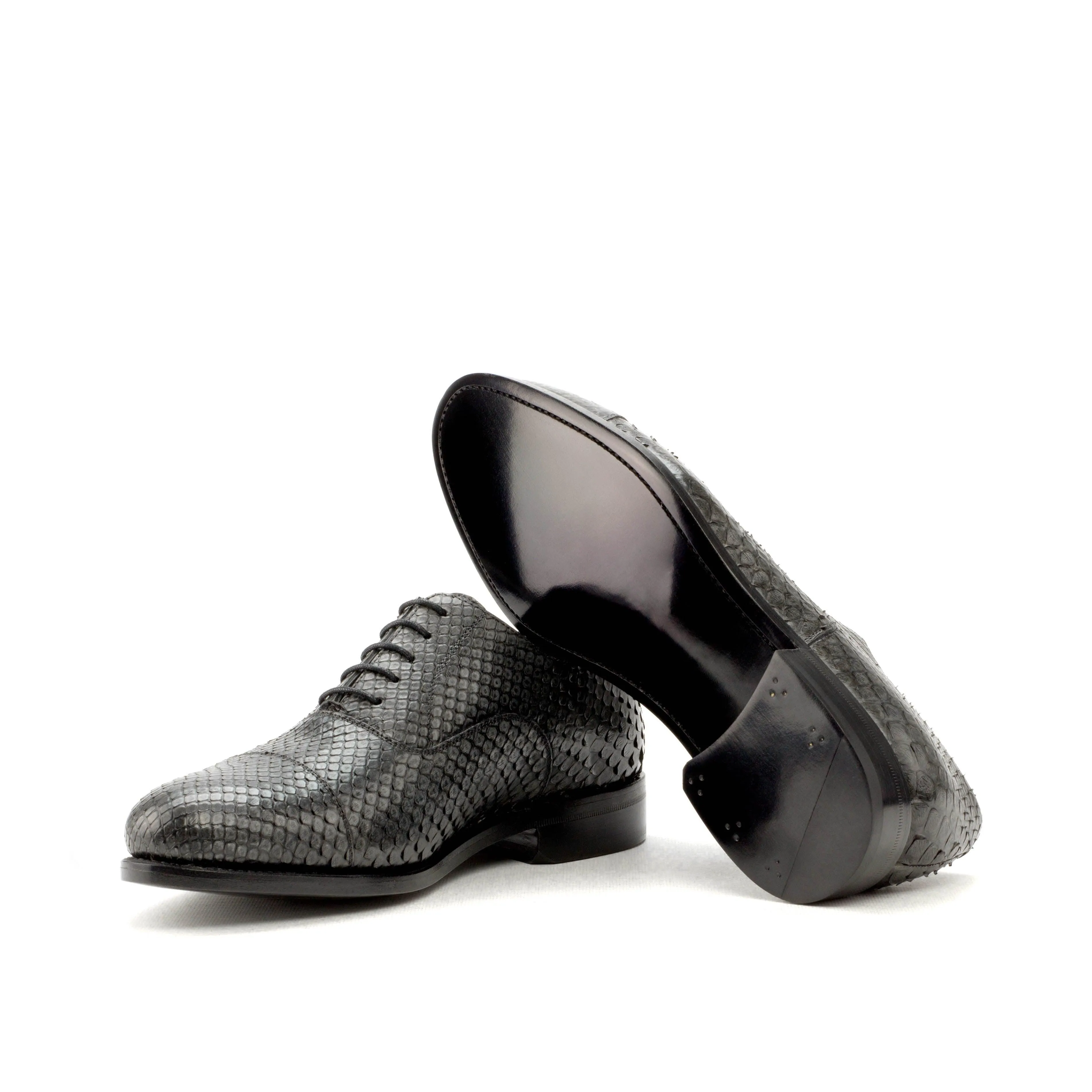 Grey Python Oxford Shoes Hybrid Office simple design