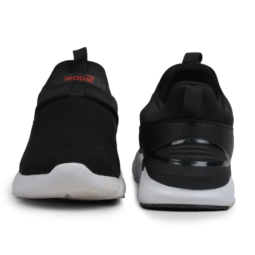 Leap7x Non-Lacing Black Casual Slip-on Shoes For Men BRISK-01 By Liberty Daily Gear