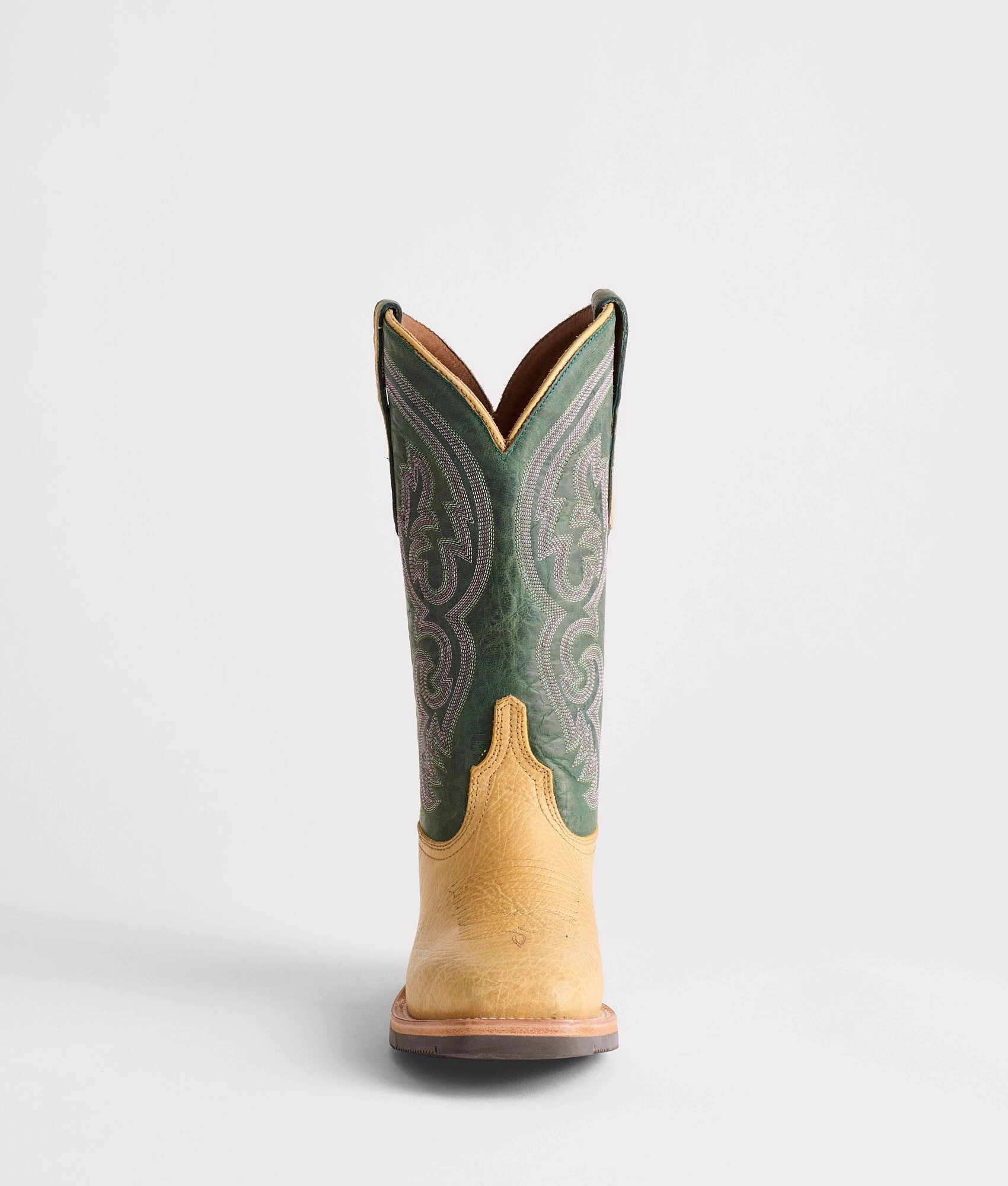 Ruth :: Cognac   Green Versatile Steel Toe