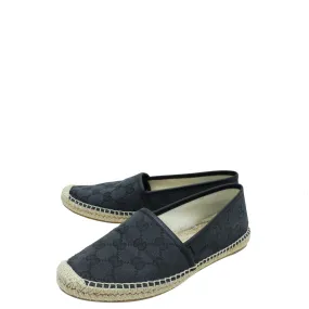 Sleek Fit Active Mode Gucci Black GG Flat Espadrille 37.5