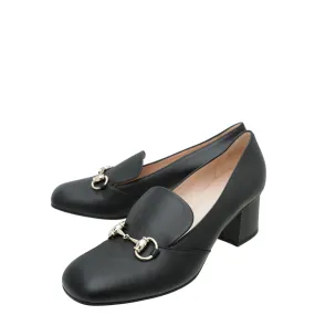 Gucci Black Horsebit Loafers Pump 39 Game Day