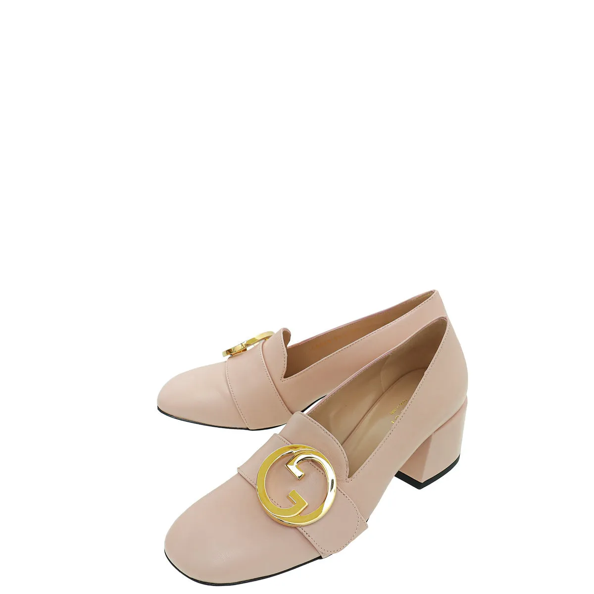 Gucci Pink Blondie Mid-Heel Pump 36.5 Scandi Clean Outdoor Leisure