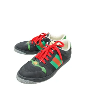London Edge Street Outfit Gucci Tricolor GG Screener Web Lace Up Sneakers 10