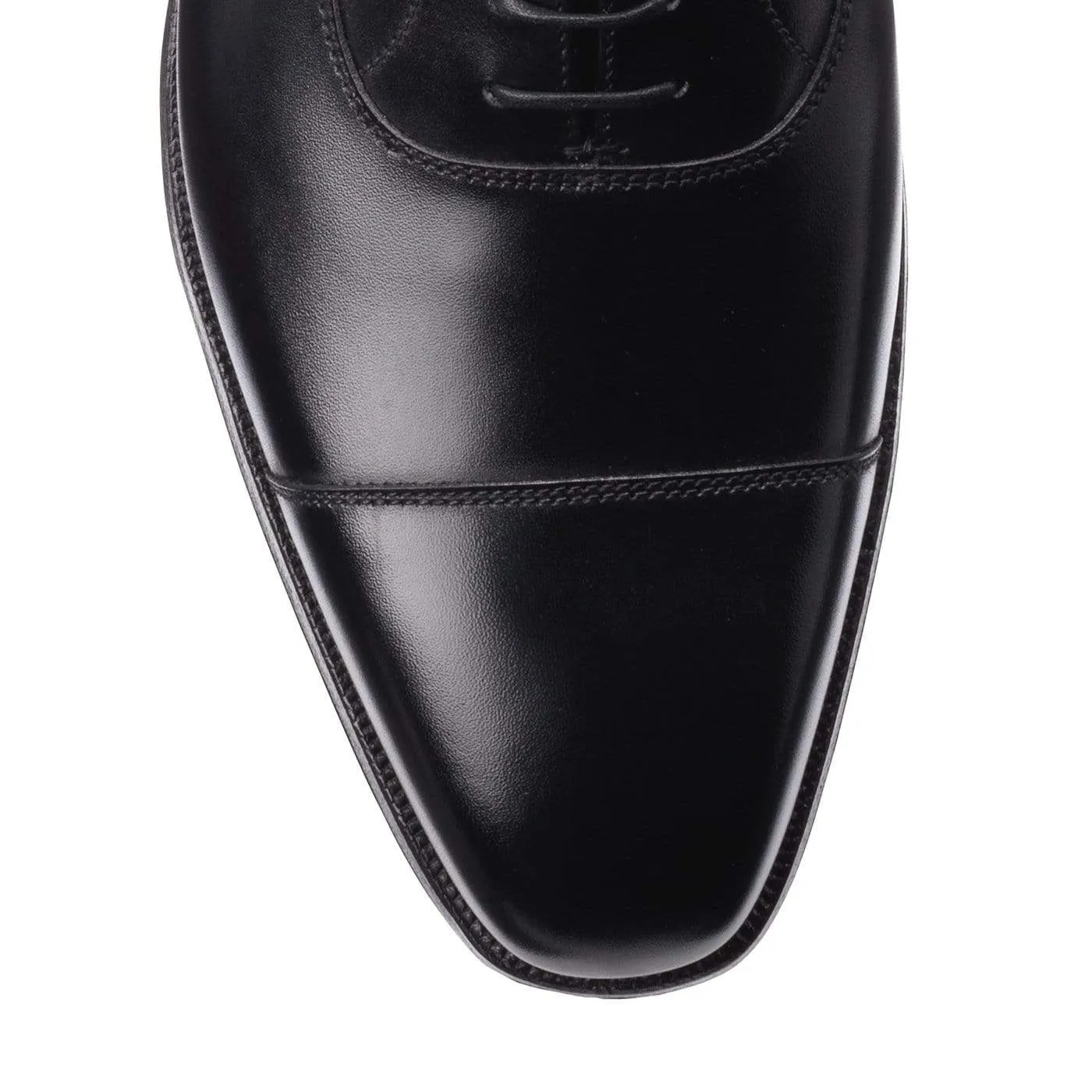 Hallam Black Calf Subtle Details Office Attire