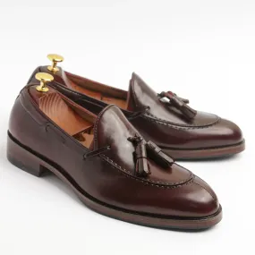 Hampton - Burgundy Ivory Oxfords