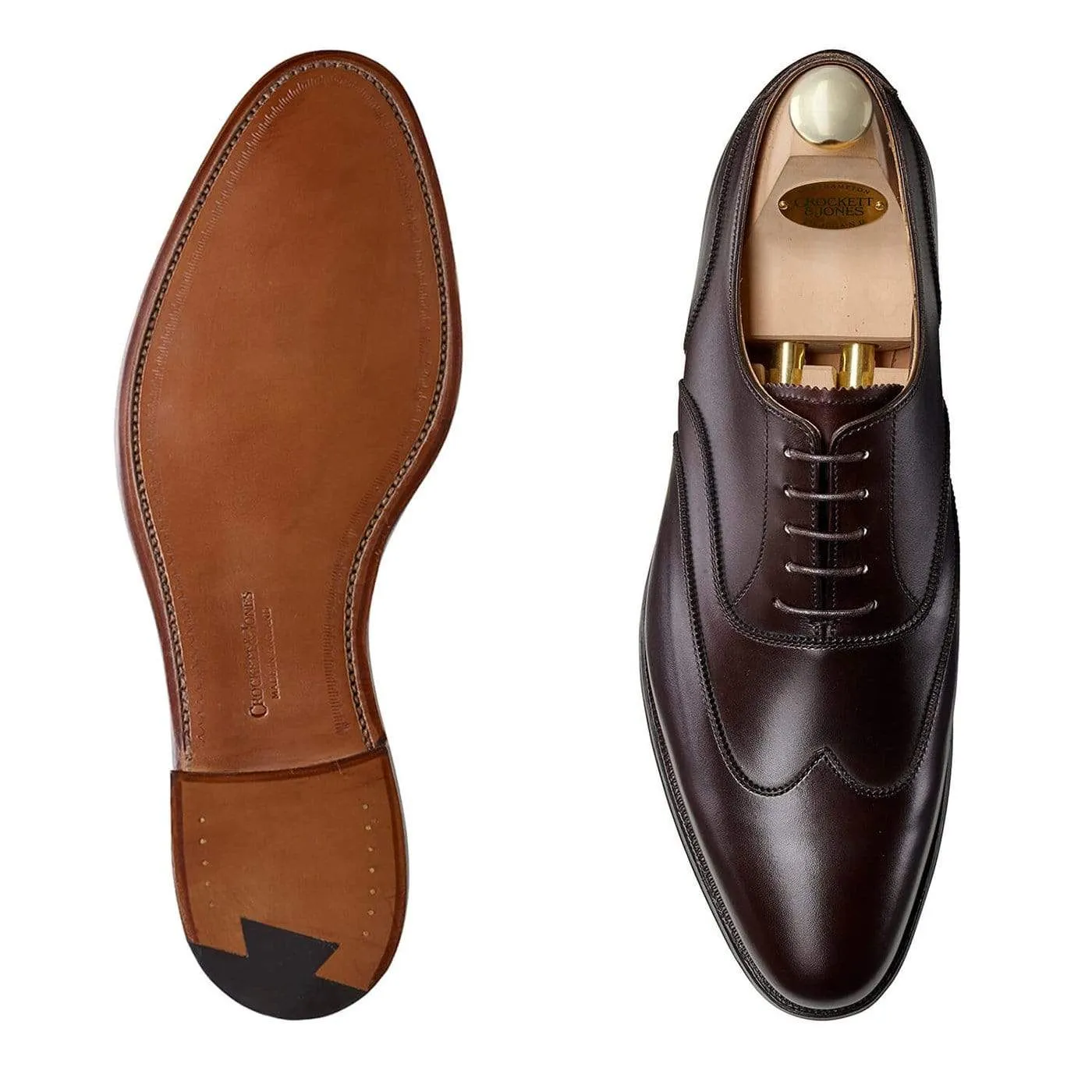 Durable outsole Tunbridge Coffee Burnished Calf