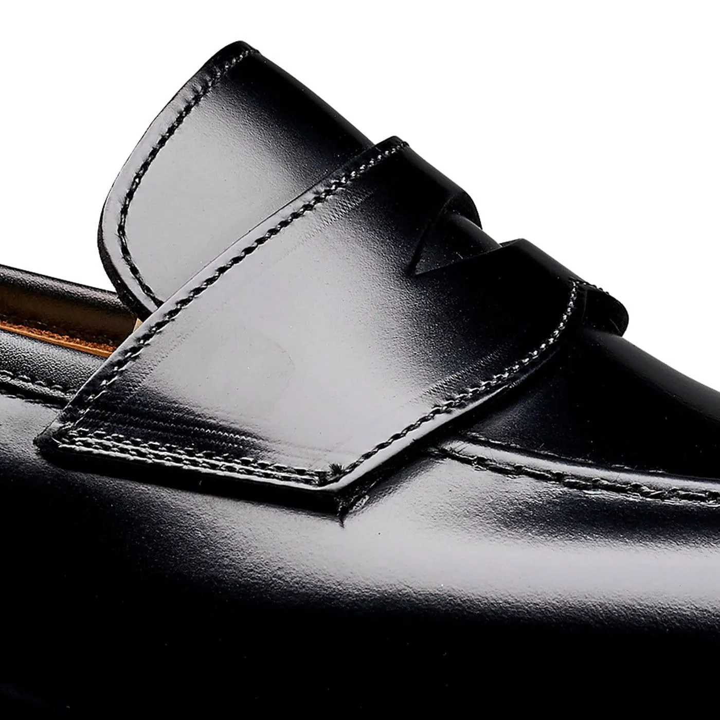 Henley 3 Black Cavalry Calf Flat Surface Heel Support