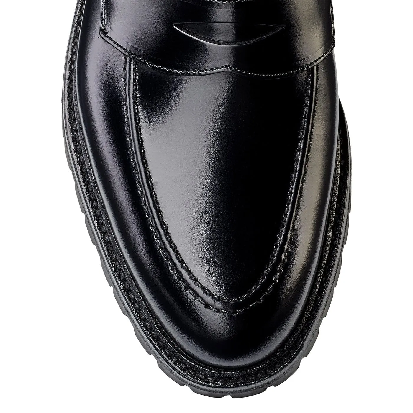 Henley 3 Black Cavalry Calf Signature Fit