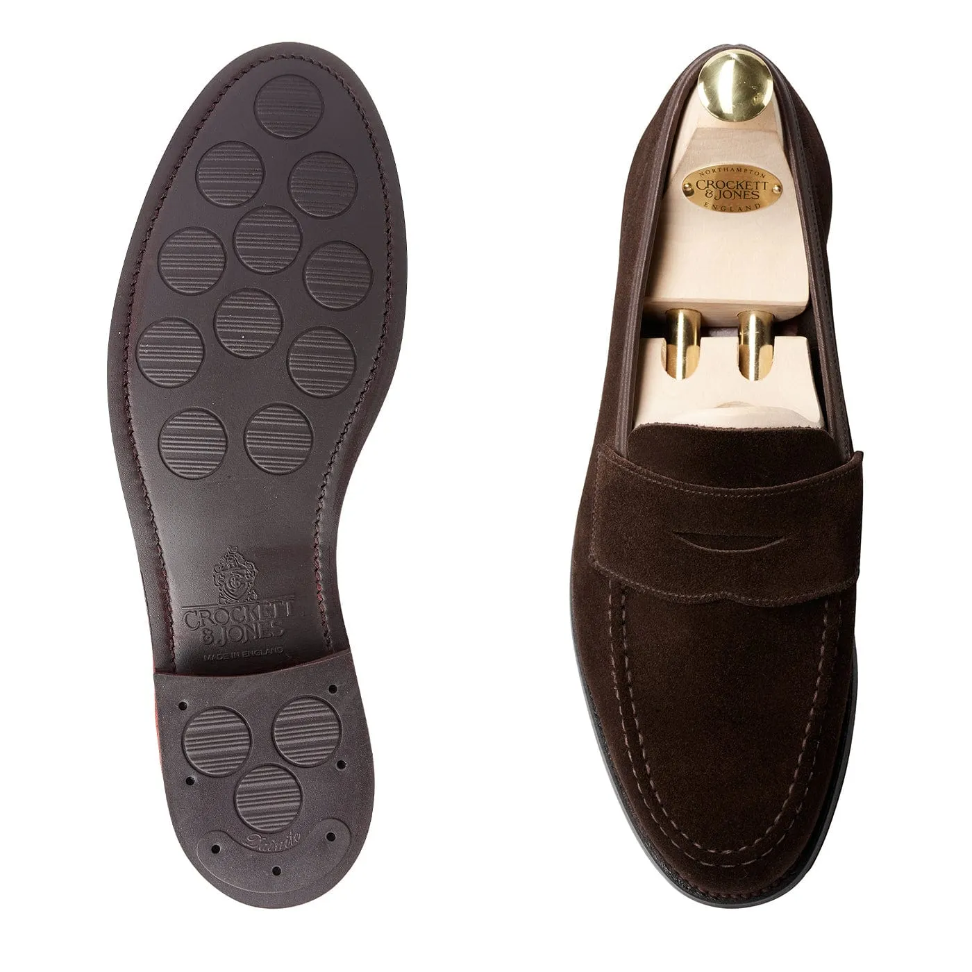 Adaptive Fit Harvard 2 Dark Brown Suede Sleek Fit