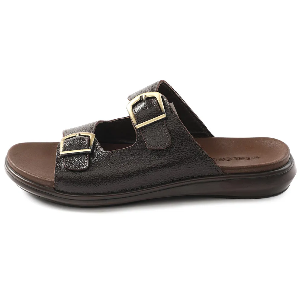 Breathable Comfort Healers Brown Casual Sandal For Men MDL-11E By Liberty
