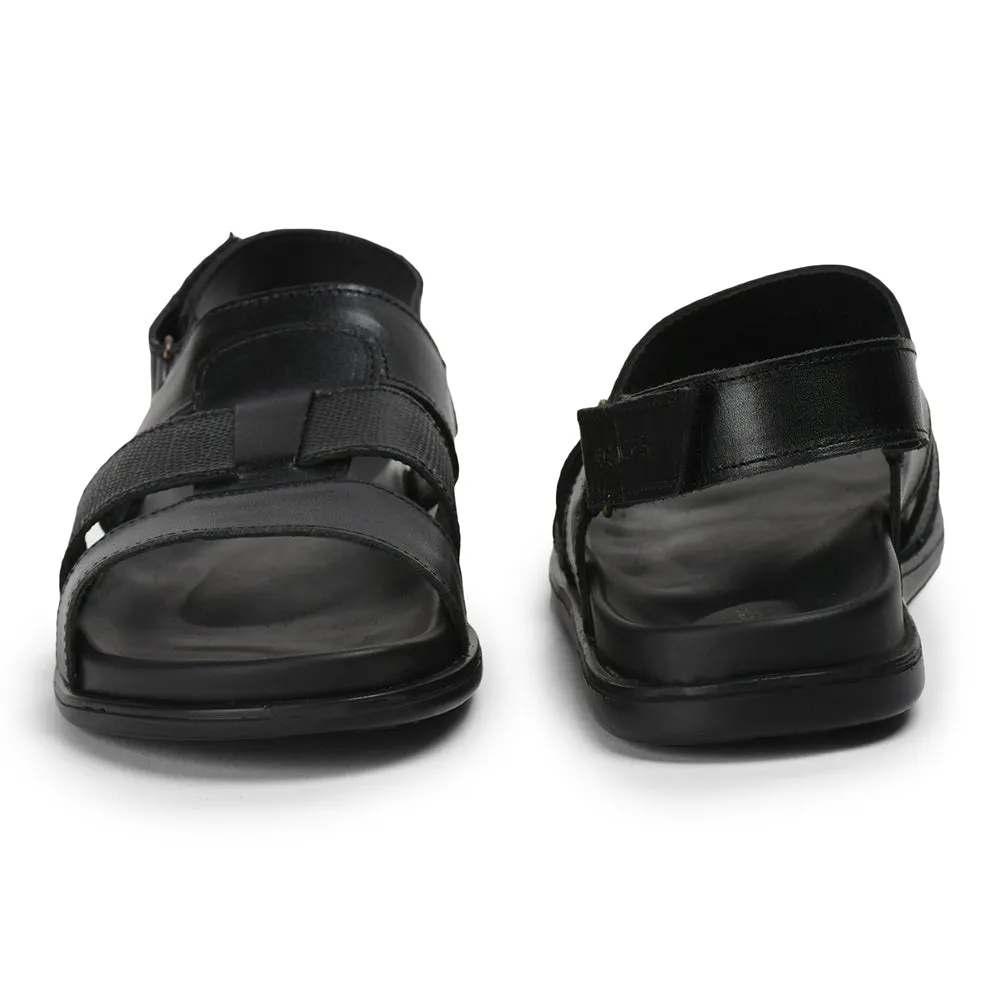 Healers By Liberty Men SOFT-4 Black Formal Sandal Outdoor Travel