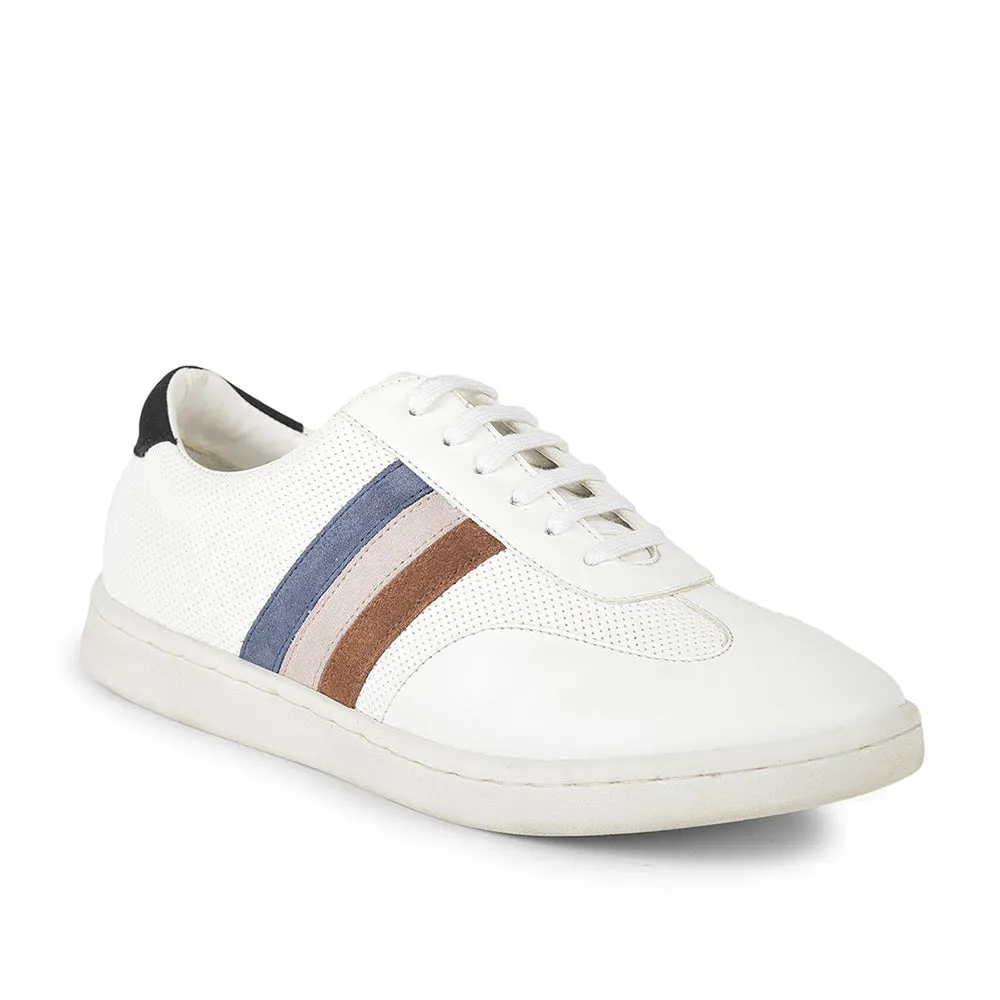 Healers Casual White Lacing Sneakers For Men SYN-45 By Liberty Team Sport