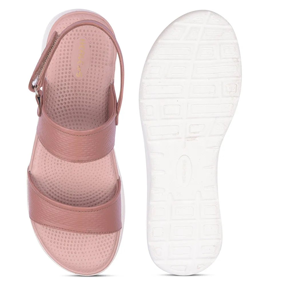Healers Peach Casual Sandal For Women SOFIA-2E By Liberty Slim Shape