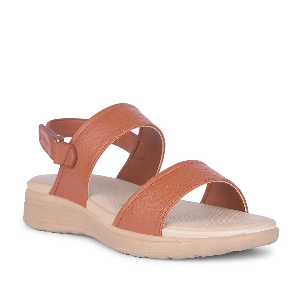 Handmade Healers Tan Casual Sandal For Women SOFIA-2E By Liberty