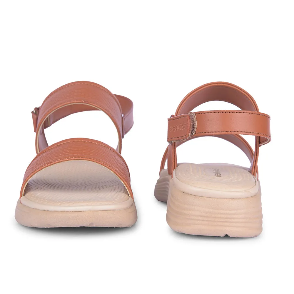 Modern Glow Healers Tan Casual Sandal For Women SOFIA-2E By Liberty