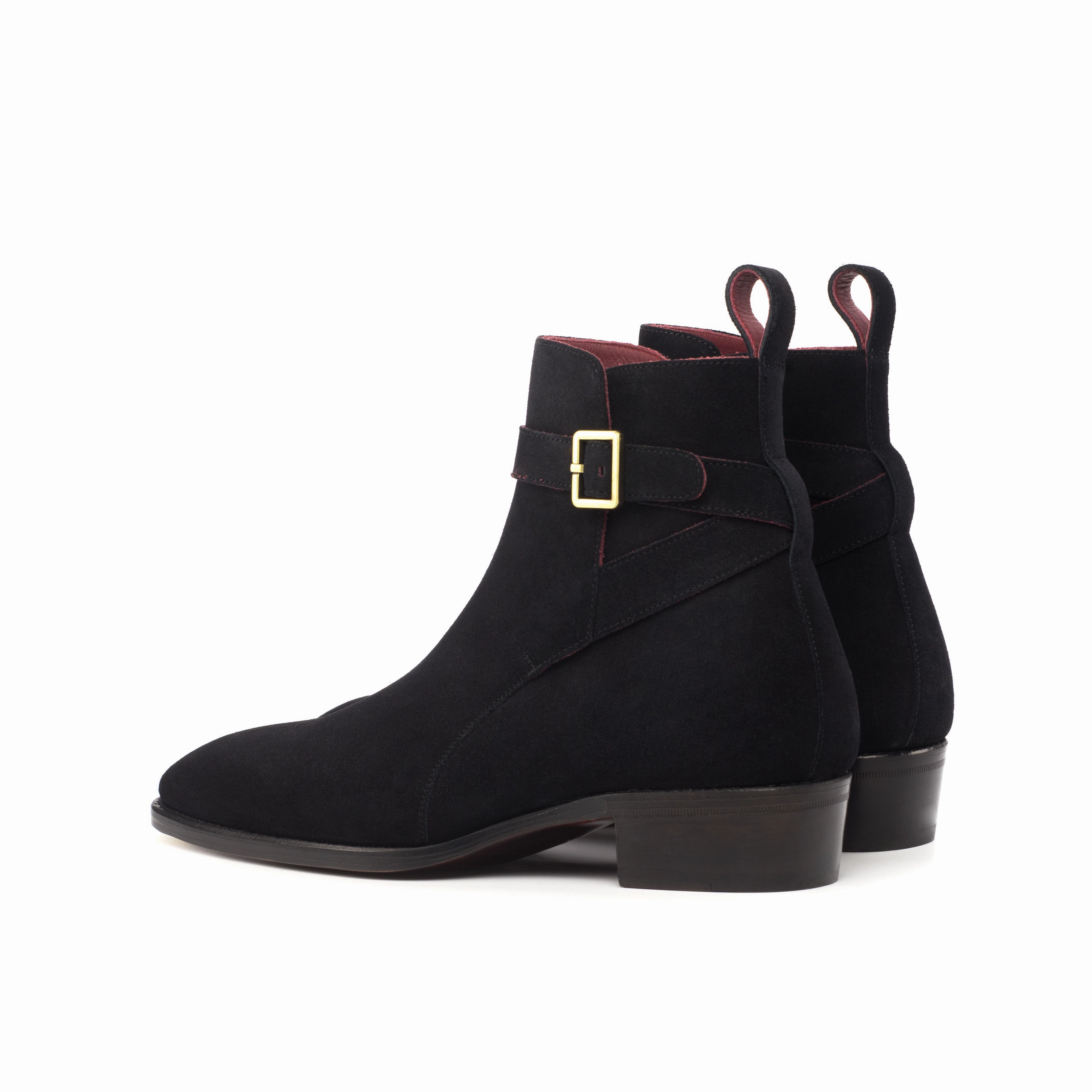 Utility Design Black Suede Jodhpur Boots