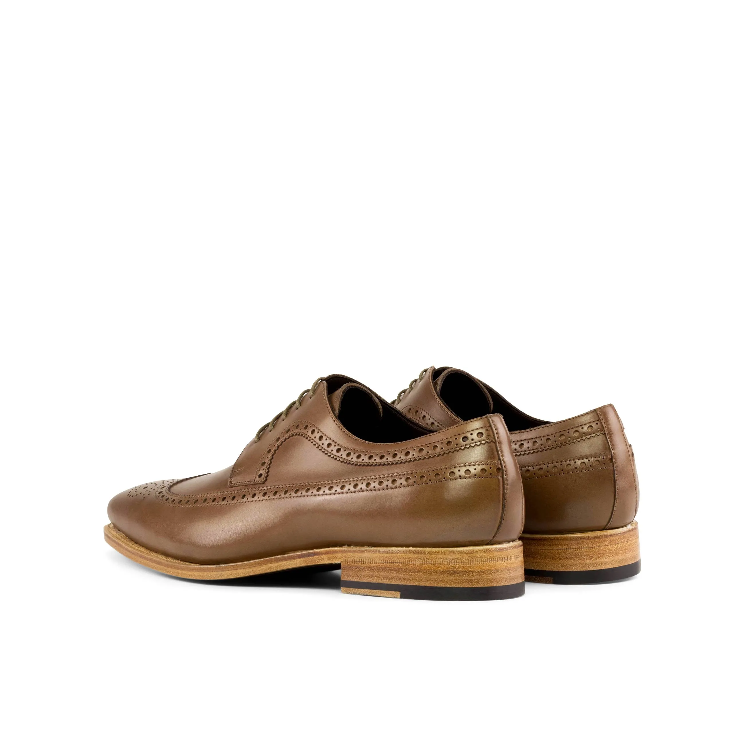 Light Brown Longwing Blucher Shoes City Chic Always Shade