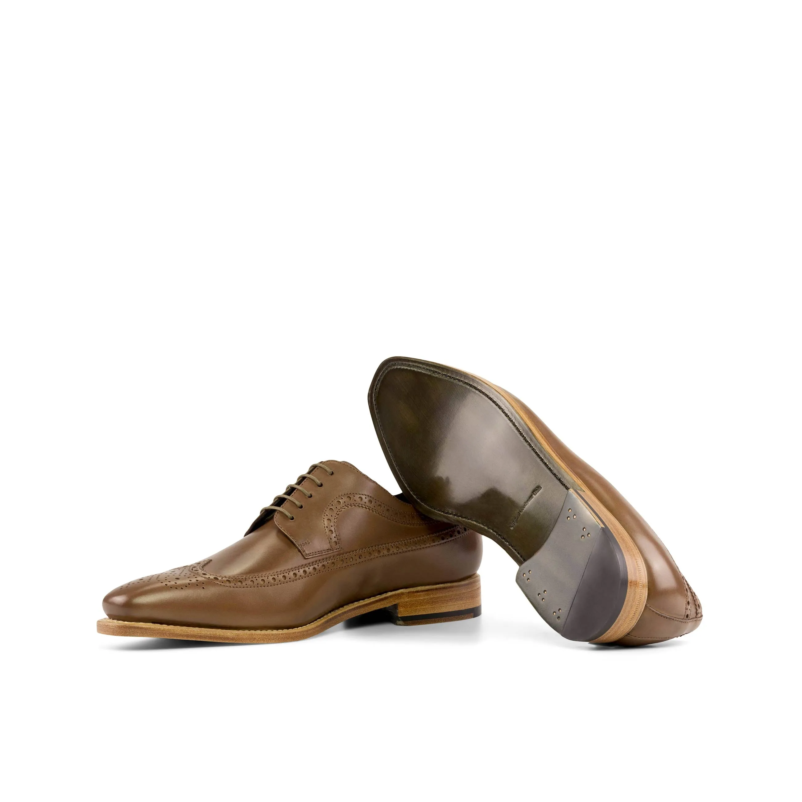 Light Brown Longwing Blucher Shoes Top Tier Special Day