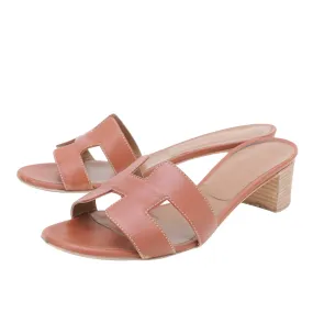 Breathable Beach Walk Top quality Hermes Gold Oasis Sandal 39