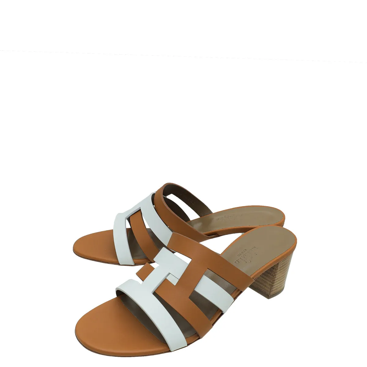 Hermes Bicolor Amica Sandal 38 Durable Build Minimalist Fans Cross Road