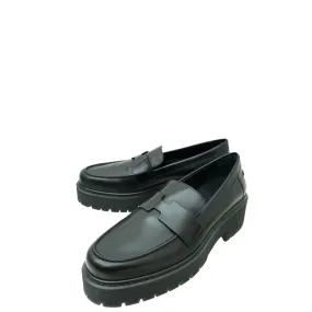 Hermes Noir Glazed Hitch Loafer 40 Lightweight Design Quiet Step