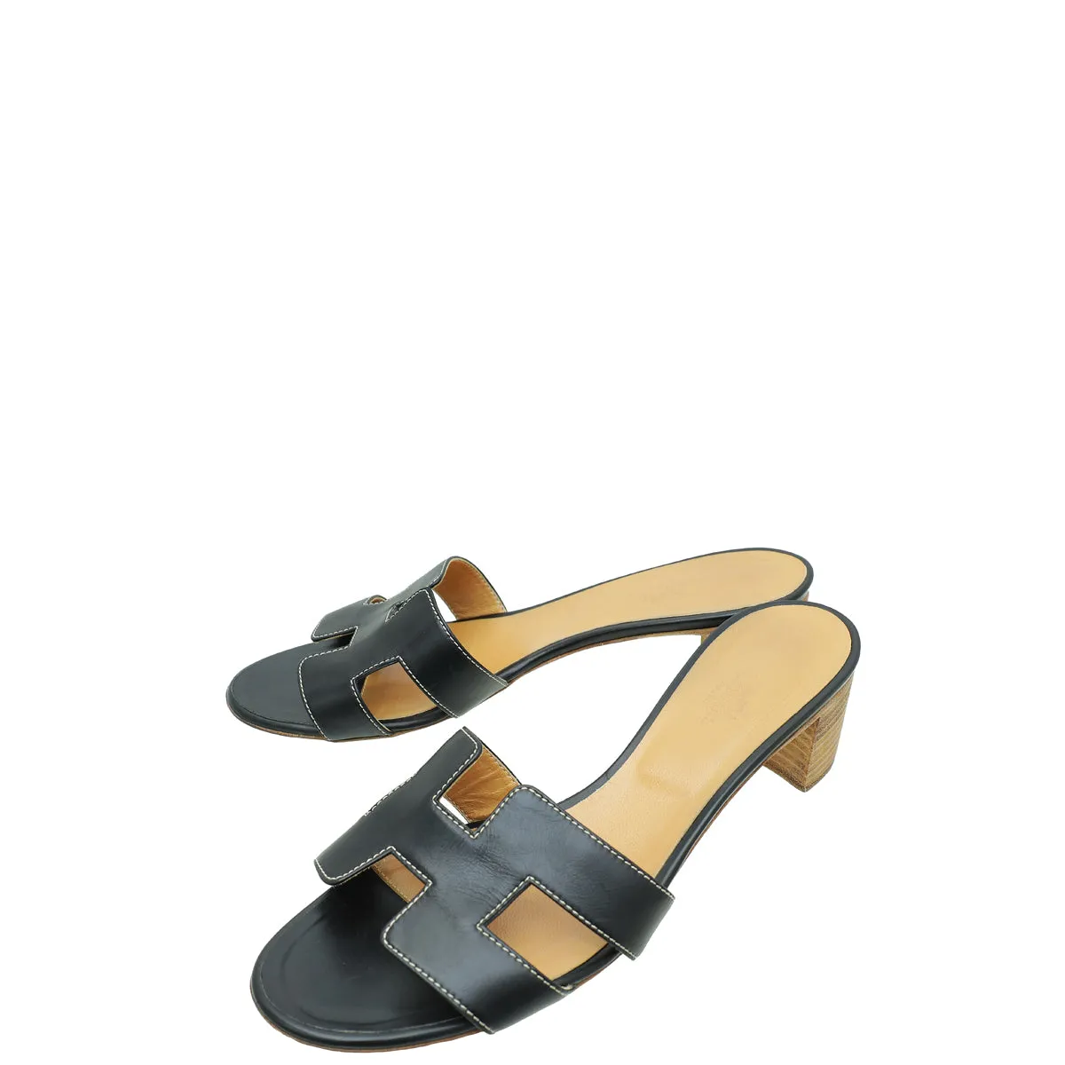 Festival Vibe Hermes Noir Oasis Sandal 39.5