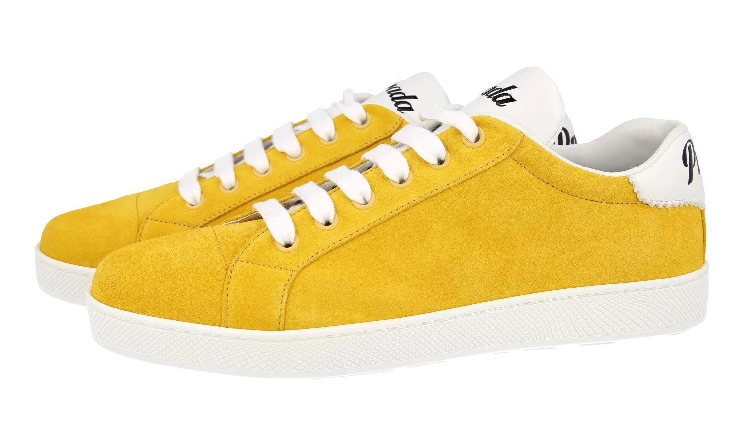 Prada Women's Yellow Leather Sneaker 1E565L Daily Go-To