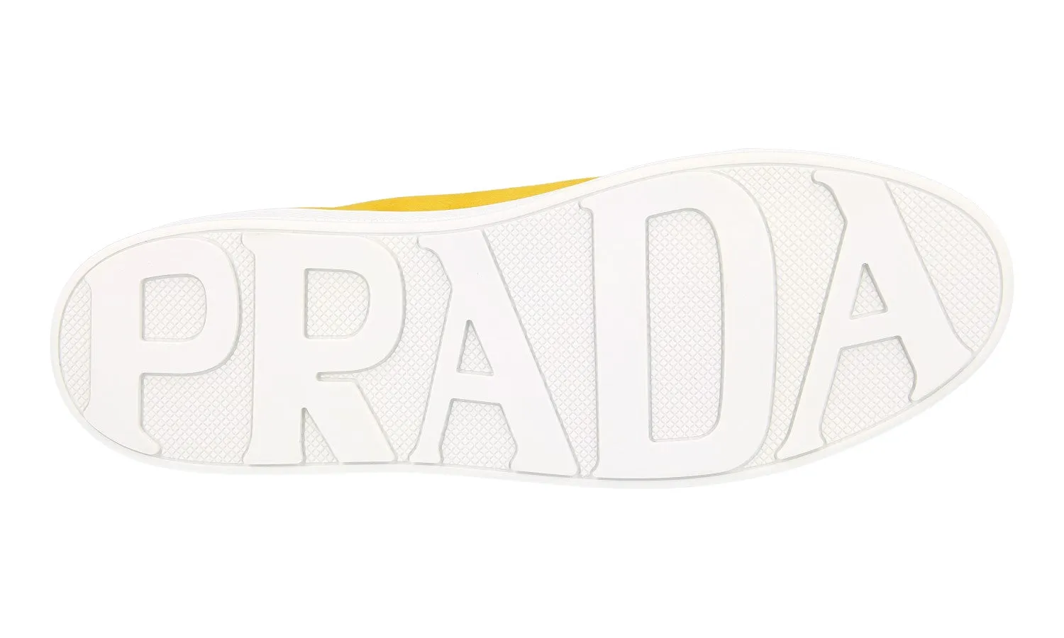 Prada Women's Yellow Leather Sneaker 1E565L Smooth Feel