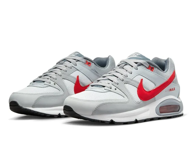 joint flexibility running shoe improvement Men's Nike Air Max Command (White/Uni Red)