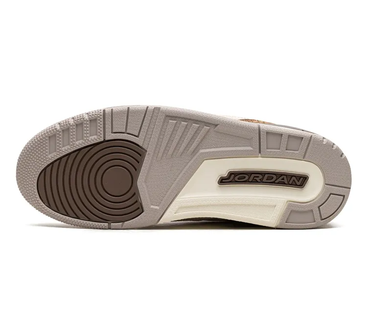 no - tie running shoes Men's Nike Air Jordan 3 Retro (Palomino)