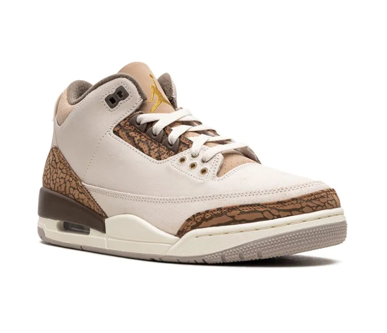 padded ankle shoes running in an underpass area shoes Men's Nike Air Jordan 3 Retro (Palomino)