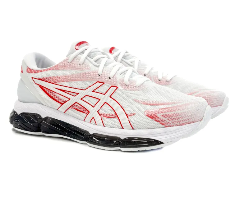Men's Asics Gel-Quantum 360 8 (White/Classic Red) running in natural tracks shoes field - sports shoes
