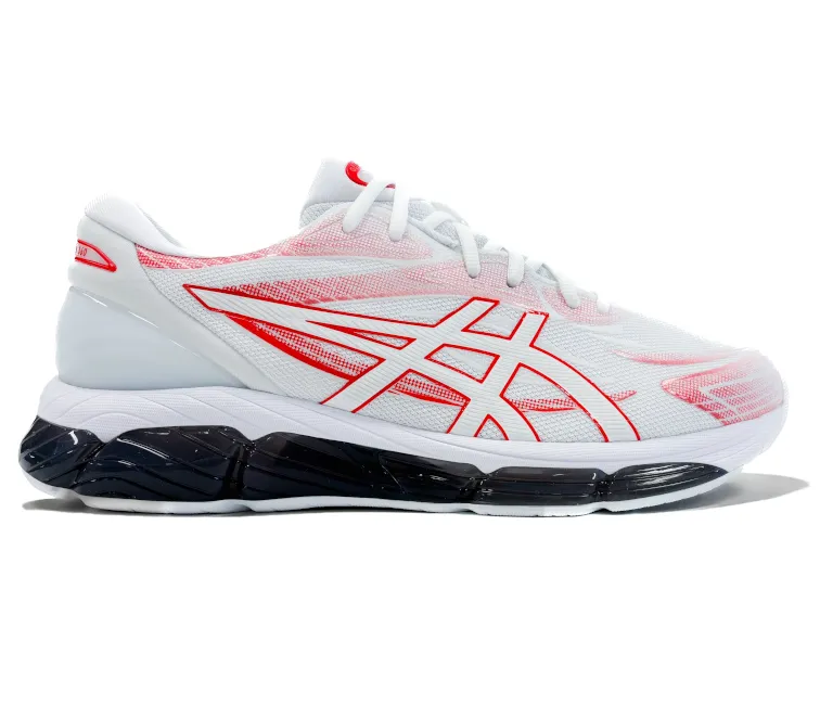 speed training running option Stretchable Fabric Men's Asics Gel-Quantum 360 8 (White/Classic Red)