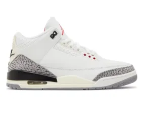 Men's Nike Air Jordan 3 Retro (White Cement Reimagined) waterproof - construction shoes coastal - climate shoes