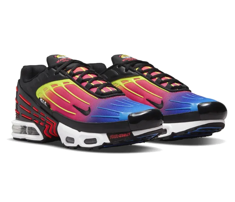 Men's Nike Air Max Plus TN3 (Black Neon) Pavement - running fade - resistant