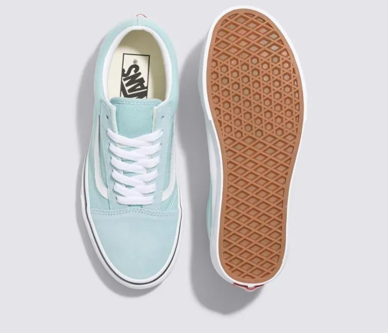 Vans Old Skool Unisex (Teal) Techy Design synthetic material