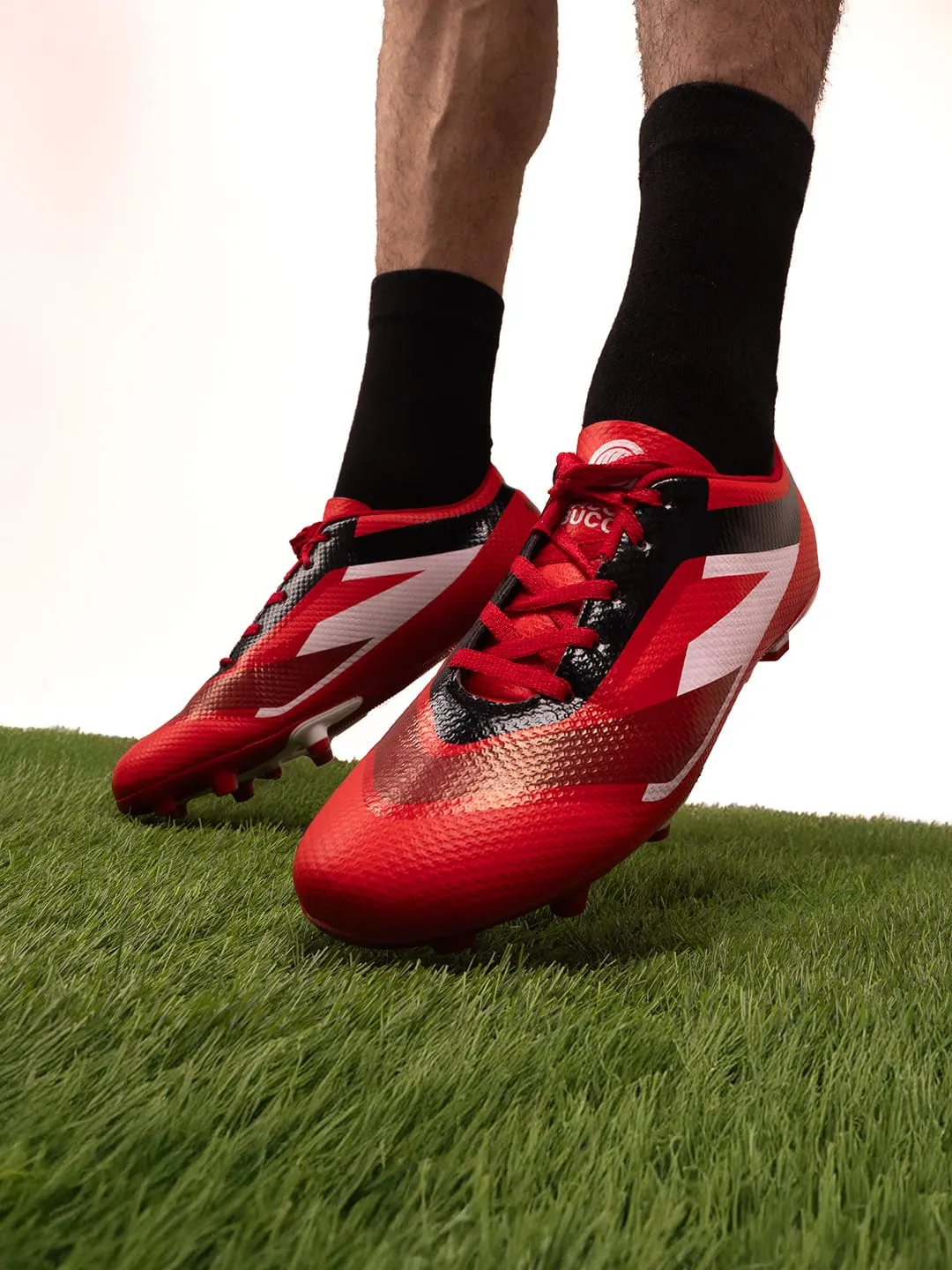 Bacca Bucci ??Strike X?? Firm ground Football Shoes | Lightweight Soccer Cleats with High-Traction Studs padded - tongue sports events