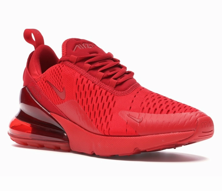 Men's Nike Air Max 270 (Triple Red) classic - brand shoes