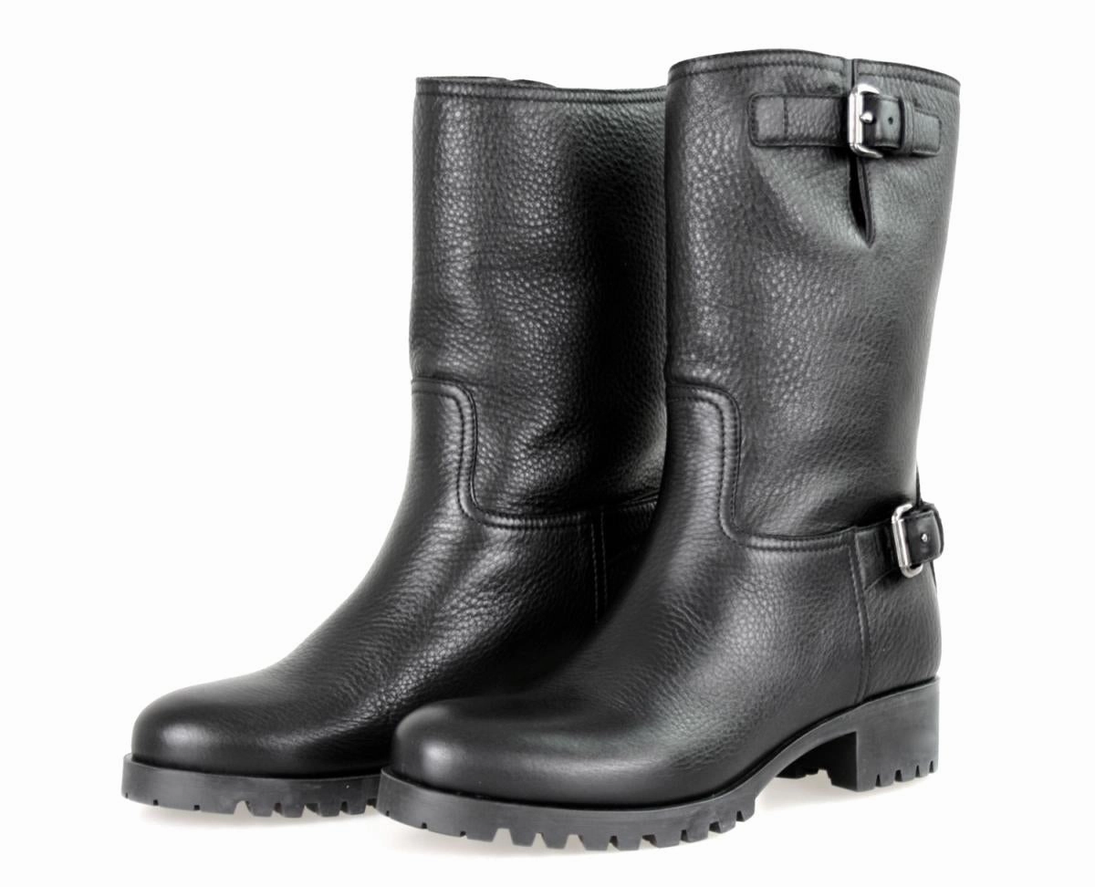 Easy Wear Prada Women's Black Leather Half-Boot 3U5785